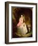 Woman Seated in a Forest Glade-Gyorgyi Giergl Alajos-Framed Giclee Print