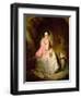 Woman Seated in a Forest Glade-Gyorgyi Giergl Alajos-Framed Giclee Print