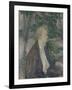 Woman Seated in a Garden, 1891-Henri de Toulouse-Lautrec-Framed Giclee Print