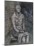 Woman Seated in the Underground-Henry Moore-Mounted Giclee Print