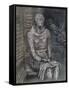 Woman Seated in the Underground-Henry Moore-Framed Stretched Canvas