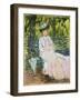 Woman Seated on a Bench-Claude Monet-Framed Giclee Print