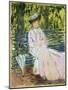 Woman Seated on a Bench-Claude Monet-Mounted Giclee Print