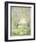 Woman Seated under the Willows, 1880-Claude Monet-Framed Giclee Print