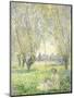 Woman Seated under the Willows, 1880-Claude Monet-Mounted Giclee Print