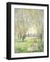 Woman Seated under the Willows, 1880-Claude Monet-Framed Giclee Print