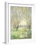 Woman Seated under the Willows, 1880-Claude Monet-Framed Giclee Print