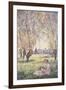 Woman Seated under the Willows-Claude Monet-Framed Giclee Print