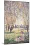 Woman Seated under the Willows-Claude Monet-Mounted Giclee Print
