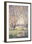 Woman Seated under the Willows-Claude Monet-Framed Giclee Print