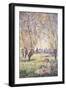 Woman Seated under the Willows-Claude Monet-Framed Giclee Print