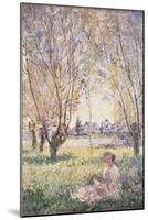 Woman Seated under the Willows-Claude Monet-Mounted Giclee Print