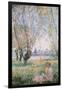 Woman Seated under the Willows-Claude Monet-Framed Art Print