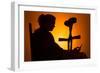 Woman Seated with Crutches-Anthony West-Framed Photographic Print