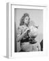 Woman Seated with Globe-Philip Gendreau-Framed Photographic Print