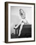 Woman Seated with Legs Crossed-Philip Gendreau-Framed Photographic Print