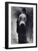 Woman Seen from the Back, C1880-1891-Georges Seurat-Framed Giclee Print