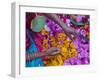 Woman Selling Flower, Pushkar, Rajasthan, India-Keren Su-Framed Photographic Print