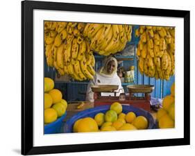 Woman Selling Fruit in a Market Stall in Gonder, Gonder, Ethiopia, Africa-Gavin Hellier-Framed Photographic Print