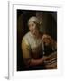 Woman Selling Herring-Godfried Schalcken-Framed Art Print