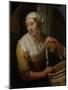 Woman Selling Herring-Godfried Schalcken-Mounted Art Print