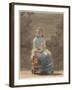 Woman Sewing, 1878-9-Winslow Homer-Framed Giclee Print