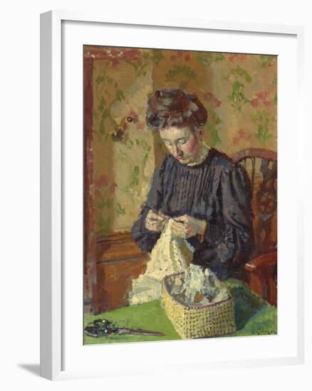 Woman Sewing, C. 1908-Harold Gilman-Framed Giclee Print