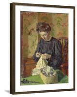 Woman Sewing, C. 1908-Harold Gilman-Framed Giclee Print