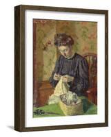 Woman Sewing, C. 1908-Harold Gilman-Framed Giclee Print