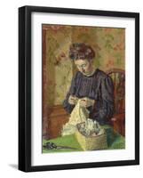 Woman Sewing, C. 1908-Harold Gilman-Framed Giclee Print