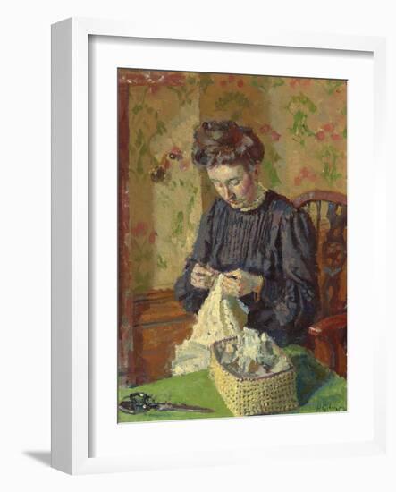 Woman Sewing, C. 1908-Harold Gilman-Framed Giclee Print