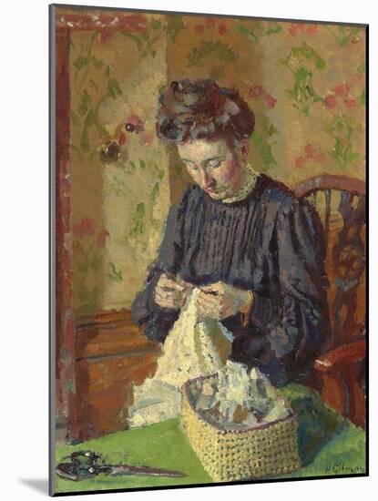Woman Sewing, C. 1908-Harold Gilman-Mounted Giclee Print