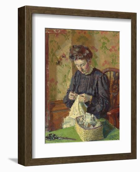 Woman Sewing, C. 1908-Harold Gilman-Framed Giclee Print