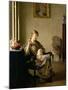 Woman Sewing, c.1913-William McGregor Paxton-Mounted Giclee Print