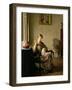 Woman Sewing, c.1913-William McGregor Paxton-Framed Giclee Print