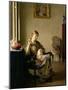 Woman Sewing, c.1913-William McGregor Paxton-Mounted Giclee Print