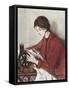 Woman Sewing (Donna Che Cuce)-null-Framed Stretched Canvas