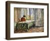 Woman Sewing; Femme Cousant-Henri Lebasque-Framed Giclee Print