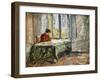 Woman Sewing; Femme Cousant-Henri Lebasque-Framed Giclee Print