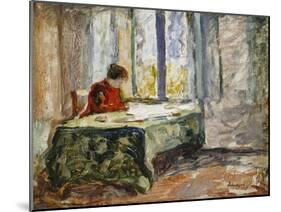 Woman Sewing; Femme Cousant-Henri Lebasque-Mounted Giclee Print