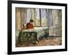 Woman Sewing; Femme Cousant-Henri Lebasque-Framed Giclee Print