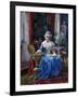 Woman Sewing on Loom-Tito Agujari-Framed Giclee Print