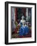 Woman Sewing on Loom-Tito Agujari-Framed Giclee Print