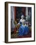 Woman Sewing on Loom-Tito Agujari-Framed Giclee Print