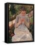 Woman Sewing-Mary Cassatt-Framed Stretched Canvas