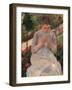 Woman Sewing-Mary Cassatt-Framed Art Print