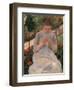 Woman Sewing-Mary Cassatt-Framed Art Print