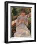 Woman Sewing-Mary Cassatt-Framed Art Print