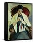 Woman Sewing-Auguste Macke-Framed Stretched Canvas