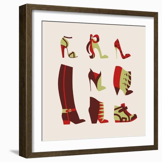 Woman Shoes-yemelianova-Framed Art Print